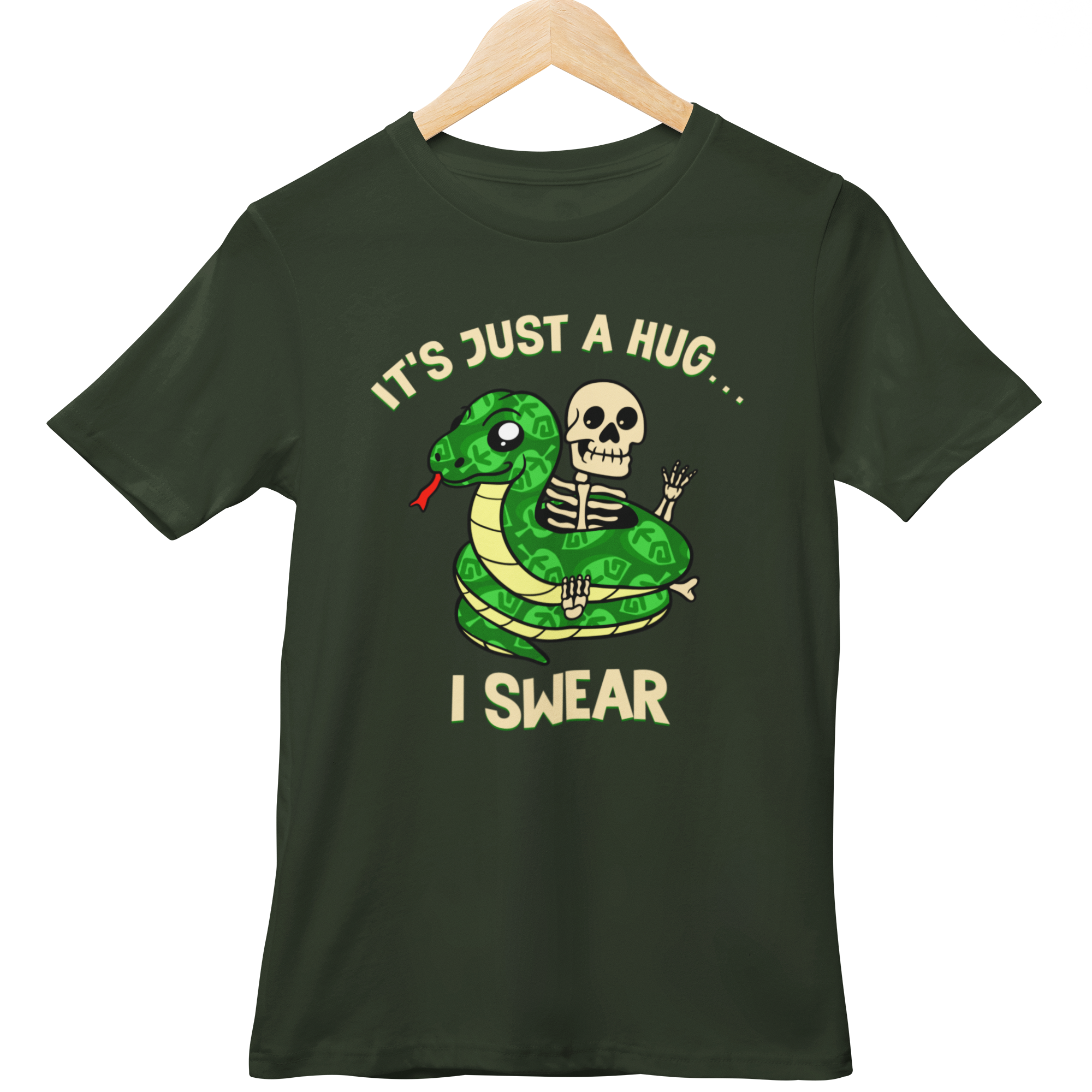 Its Just a Hug T-Shirt – Terra Green - Main Image
